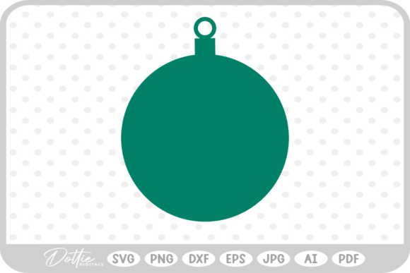 Christmas Bauble SVG PNG DXF: A Versatile Graphic for Creative Projects