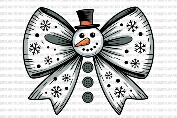 Christmas Bow PNG, Snowman: A Festive Graphics and Illustrations Review