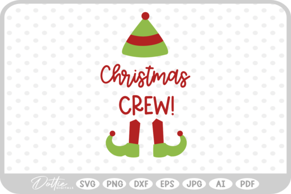 Christmas Crew SVG PNG DXF: A Versatile Graphics and Illustrations Asset