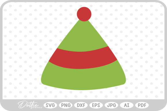 Christmas Elf Hat SVG PNG DXF: A Versatile Graphics Asset