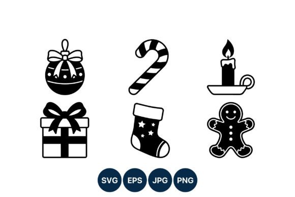 Christmas Icon Set: A Versatile Graphics & Illustrations Asset