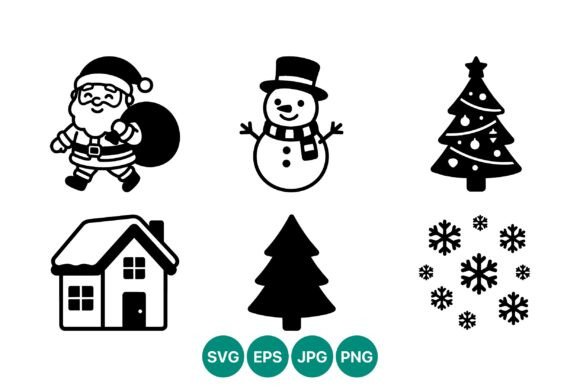 Christmas Icons Set: A Versatile Graphics Bundle for Branding