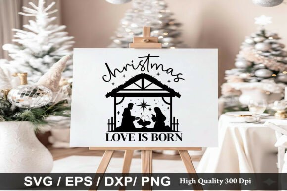 Christmas Love is Born SVG: A Faithful Embroidery Choice