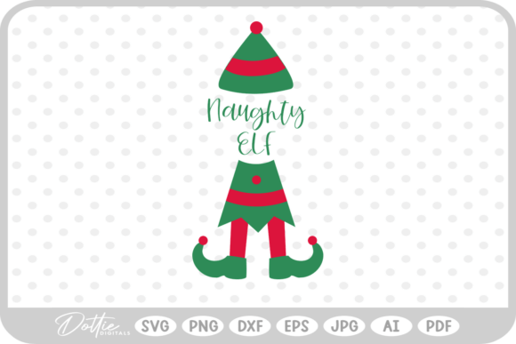 Christmas Naughty Elf SVG PNG DXF: A Must-Have for Festive Graphics