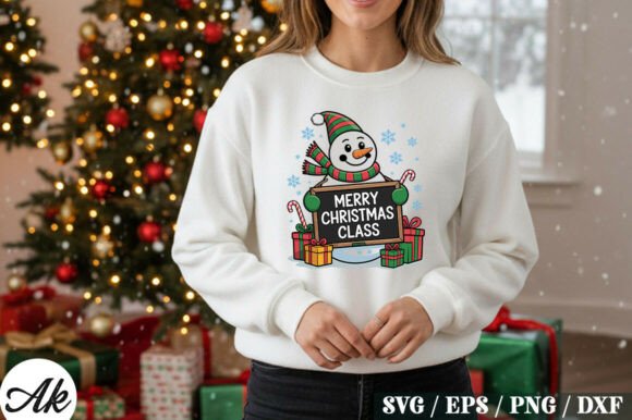 Merry Christmas Class SVG Design: A Versatile Graphics Asset