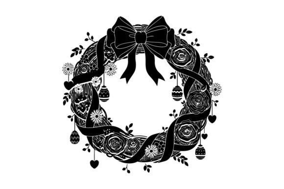 Review: Black and White Christmas Wreath