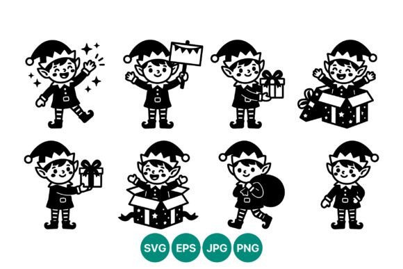 Review: Cute Christmas Elves Vector Set for Graphics