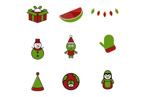 Ultra HD Christmas Vector Icons for Festive Graphics