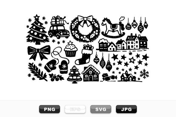 Vintage Holiday Christmas Clipart: A Festive Graphics Treasure