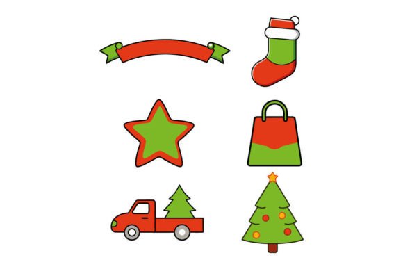 Winter Glow Christmas Icons: A Must for Festive Graphics